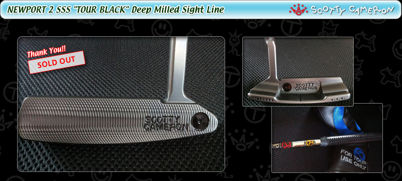 NEWPORT 2 SSS "TOUR BLACK" Deep Milled Sight Line