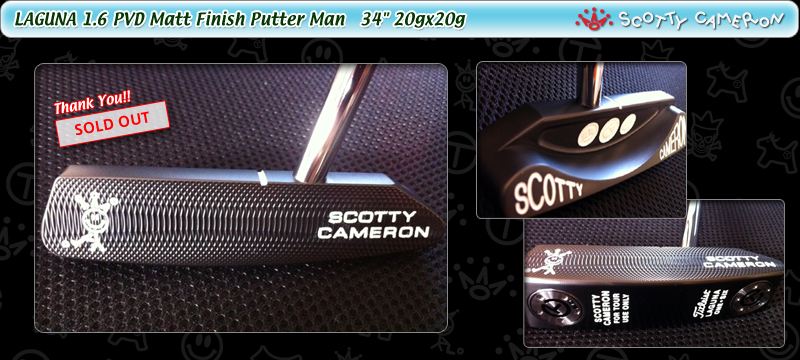LAGUNA 1.6 PVD Matt Finish Putter Man 34" 20gx20g (ITEM No. 2203)